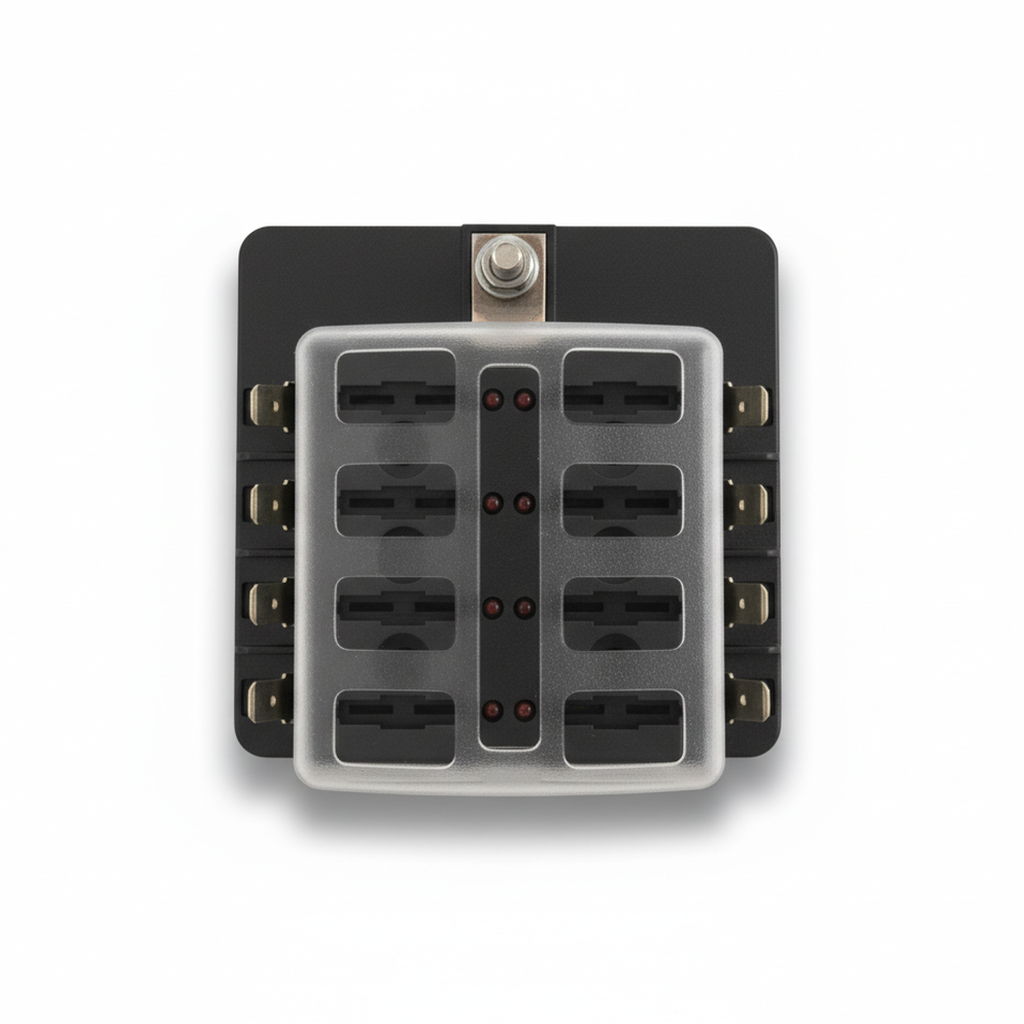 8 Way Blade Style Fuse Holder Box - Clearance Item