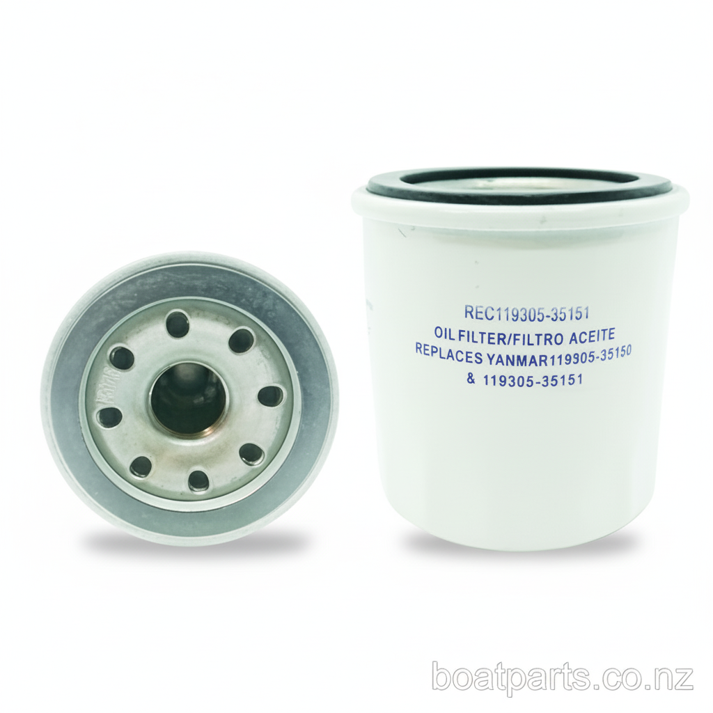 Oil Filter For Yanmar 1GM, 2GM, 3GM, Nanni, Kubota, Beta Marine